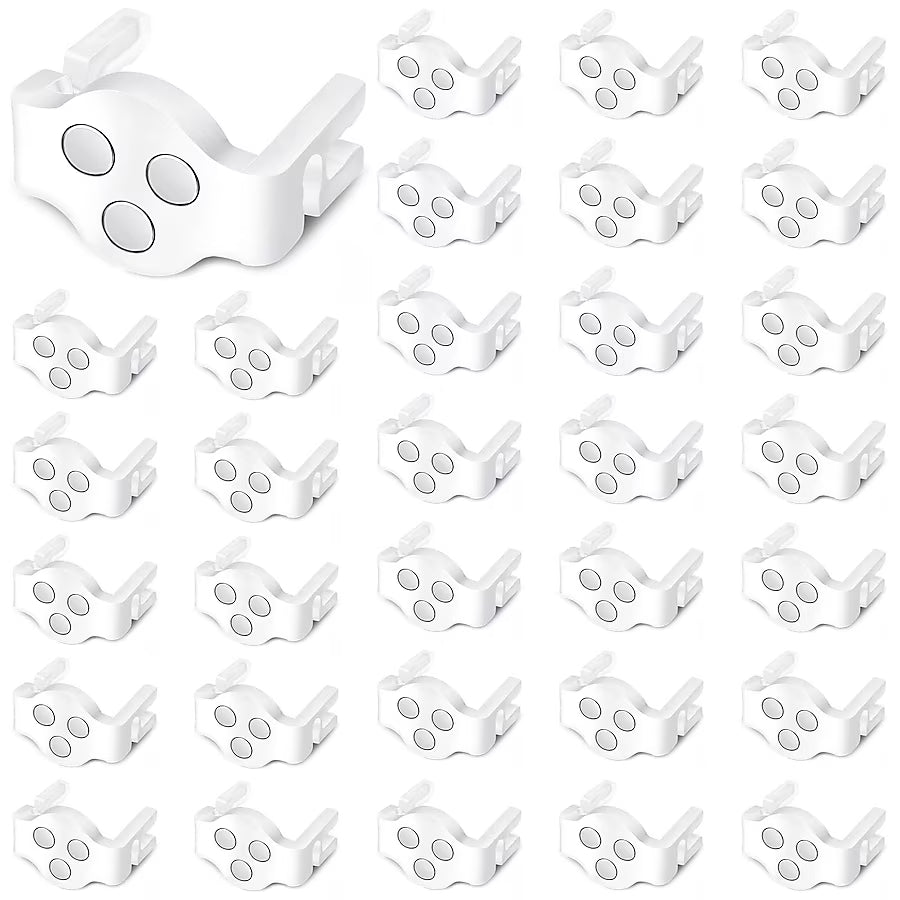 Magnetic C9 Christmas light socket clips multi-pack