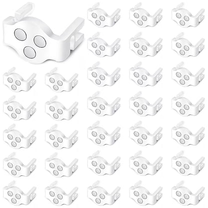 🎄 20-Pack Magnetic Christmas Light Clips ✨ Easy & Secure Holiday Light Hanging