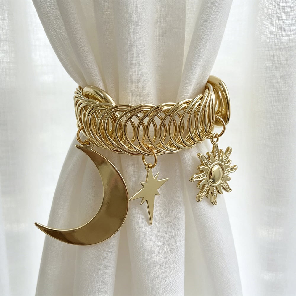 ✨40% OFF🌙Vintage Celestial Star & Moon Curtain Tiebacks