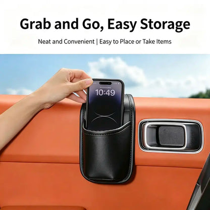 🚗 Multifunctional Car Leather Storage Pocket | Say Goodbye to Clutter! ✨