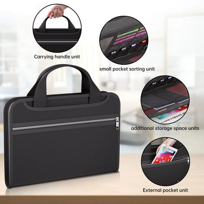 🔥 Fire-Resistant Document Organizer – Waterproof Accordion File Folder 💼
