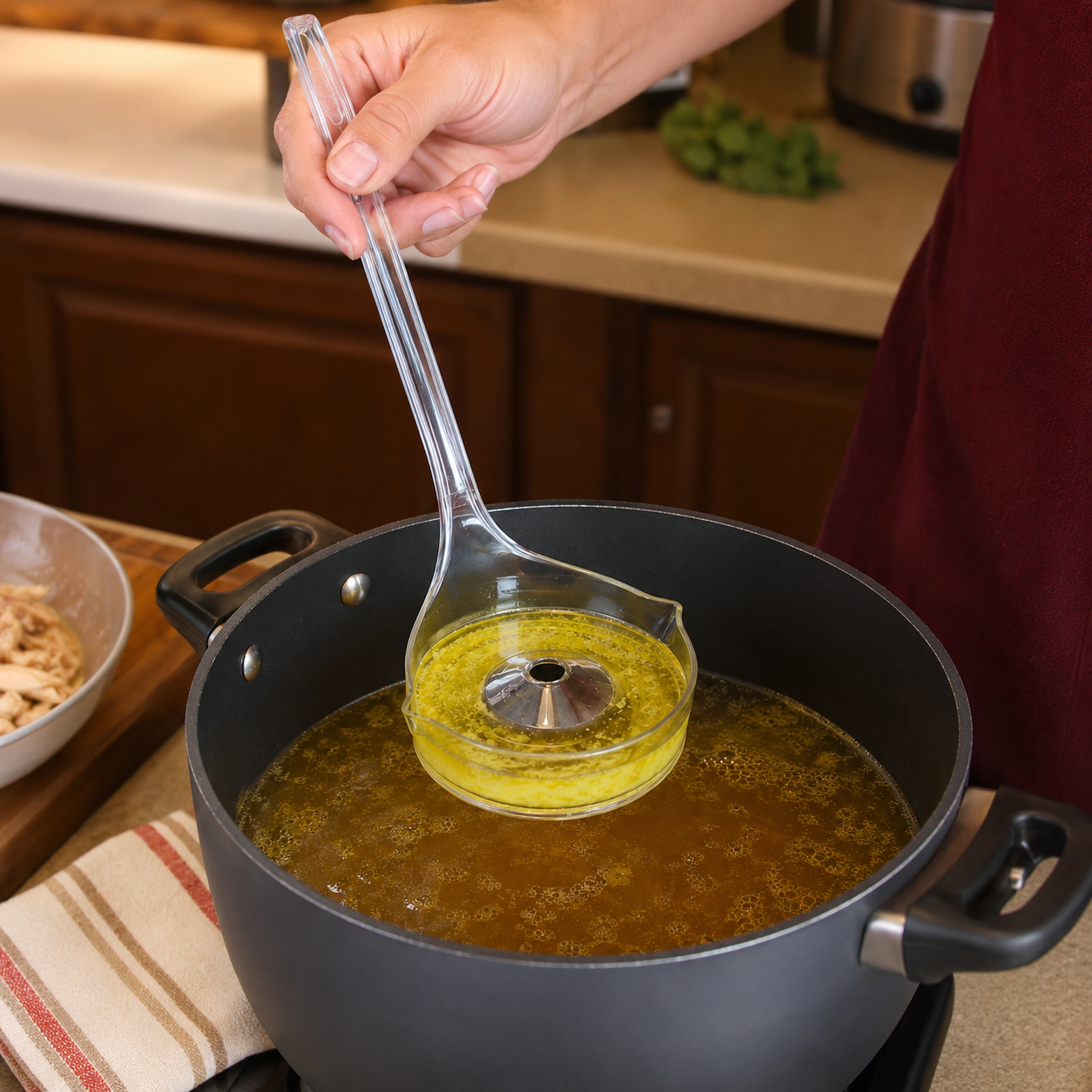 Oil Separating Spoon-Fat Skimmer