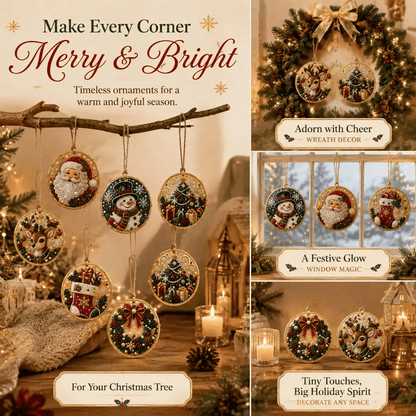 🔥Only $19.99 Last Day Promotion!🎄Christmas DIY Diamond Painting Ornaments Kit (6 PCS)🎅