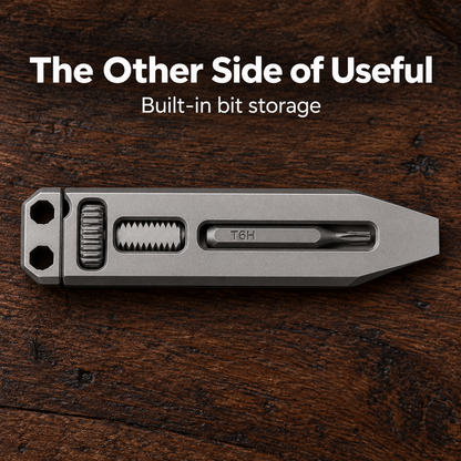 🪛Pocket Titanium Pry Bar Multi-Tool | 4-in-1 Bottle Opener & Wrench | Grade 5 Titanium | Keychain Everyday Carry