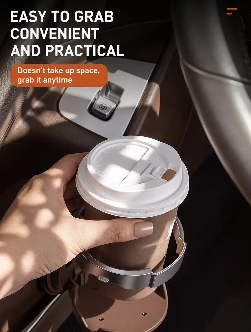Universal Foldable Car Cup Holder with Hook