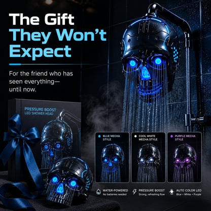 💀✨ Cyberpunk Skull Shower Head — Transform Your Daily Shower Into A Futuristic Light Experience