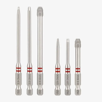 6-Piece High-Strength Magnetic Drill Bits (65mm/100mm)