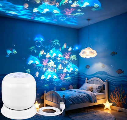 Dynamic rotating LED light projector