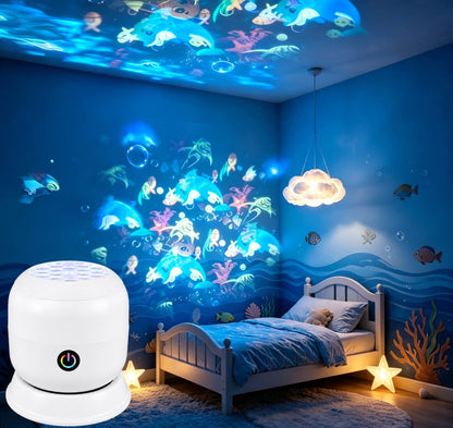 Dynamic rotating LED light projector