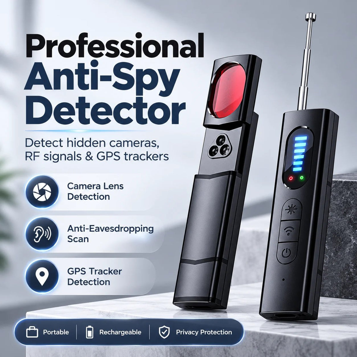 📍🔍 Professional Anti-Spy Detector for Trave