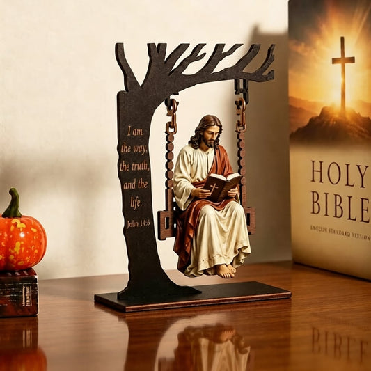 🔥Hot Sale 49% OFF - ✝️📚Christian Jesus Swing Ornament