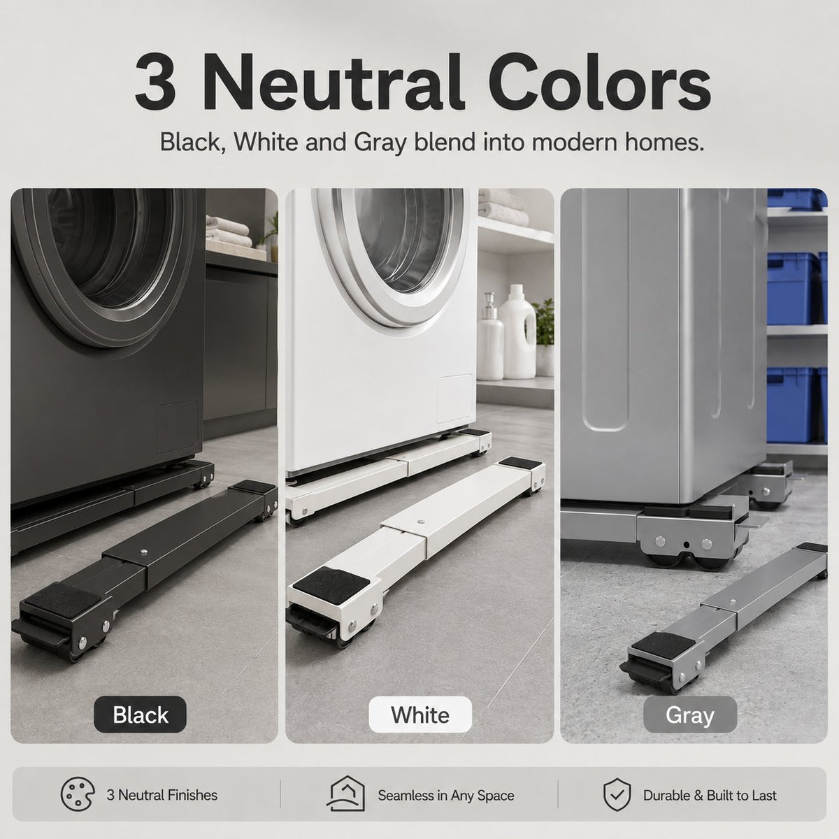 🔥LAST DAY SALE 50% OFF-🔧Adjustable Movable Appliance Roller Base(2 Pack Set)