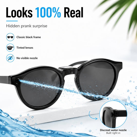 🕶️Dual-Use Sunglasses & Hidden Water-Shooting Prank Glasses | 90ml | Up to 5m Range