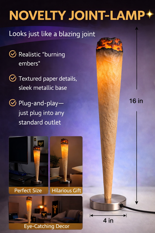✨ THE JOINT LAMP | 16" Novelty LED Table Lamp