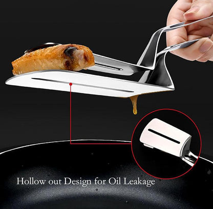 📢Buy 1 Get 1 Free⏰ Stainless Steel Shovel Clip – 2‑in‑1 Kitchen & Grill Tool 🍳🔥