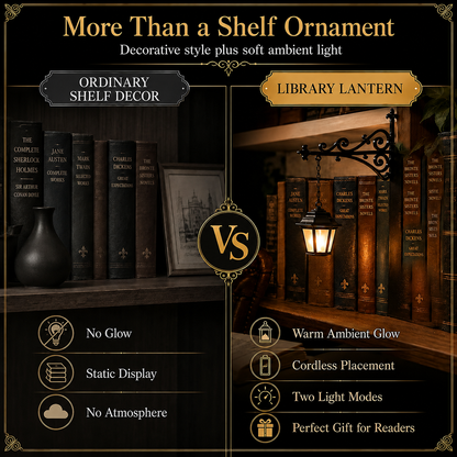 Library Lantern-Decorative Bookshelf Lighting