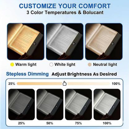✨ Smart Wireless Book Light with Timer & Ultra-Thin Design