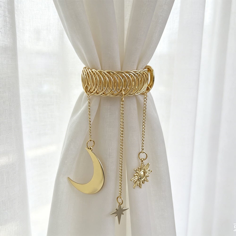 ✨40% OFF🌙Vintage Celestial Star & Moon Curtain Tiebacks