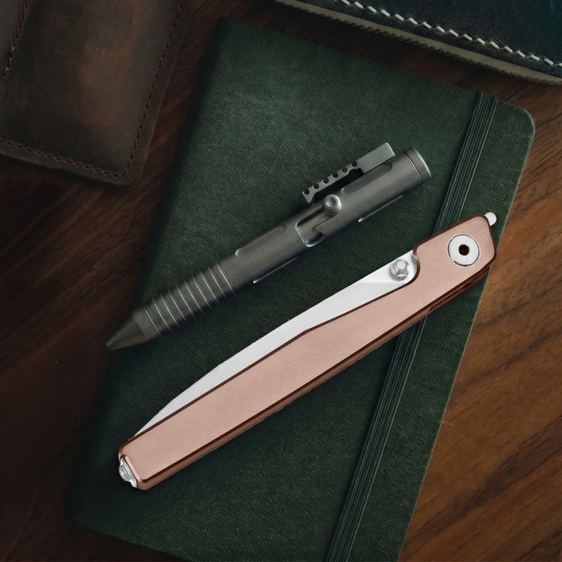 🔥Last Day Sale 50% OFF🎉Lanky Liner Lock Front Flipper Knife Black Aluminum Handle