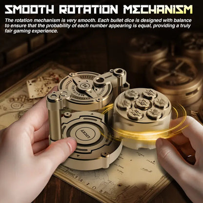 🎲✨ Cyberpunk Metal Dice Set – Premium Polyhedral DND Dice with Spinning Storage Case ⚙️