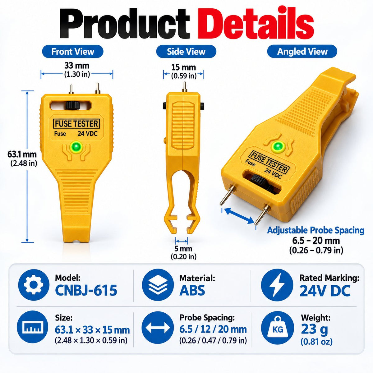 🚗⚡ Automotive Fuse Tester — Quickly Check Fuses & Find Electrical Problems with Ease!