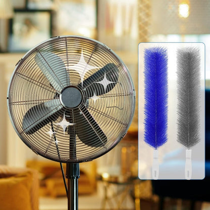 Bendable Fan Cleaning Brush – Reusable Microfiber Duster for Fans&Curtain
