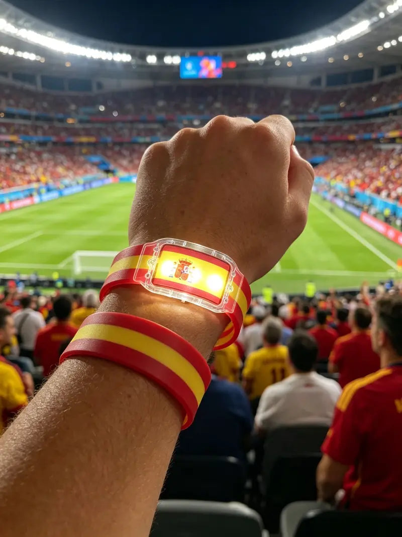🏆 LED Flag Wristbands – Light Up Your Team Spirit Anywhere!