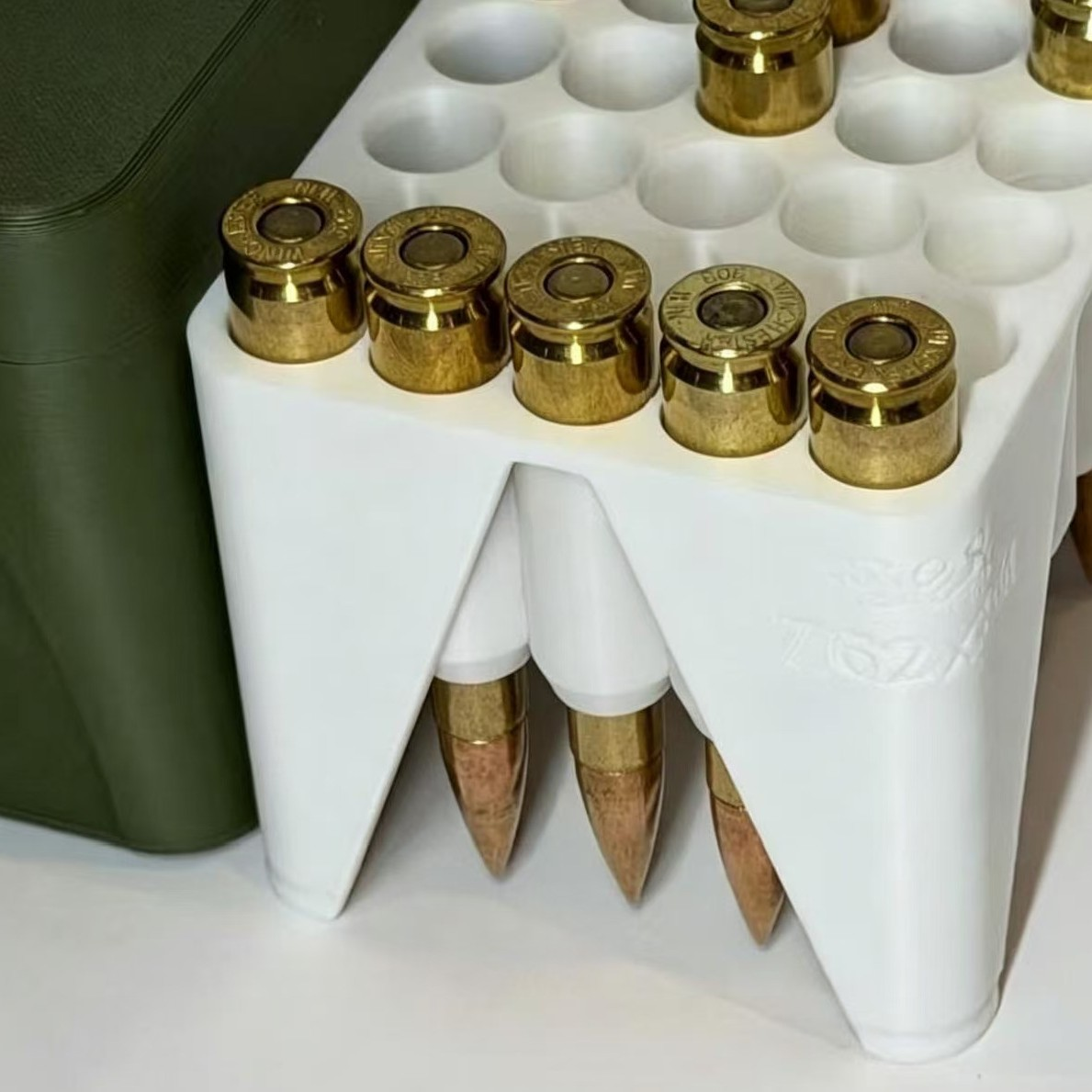 💥🔥Quick Access Ammo Storage Box – 50 Round Lift-Up Design Cartridge Organizer for Range & Storage