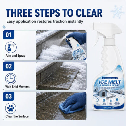 💯🥳2026 HOT SALE🥳💞50K+ SOLD! ❄️🐾 50% OFF! Outdoor De-Icing & Snow Melting Spray – pet-safe, dissolves frost on contact. Clear steps, walkways & patios fast! 🛡️✅