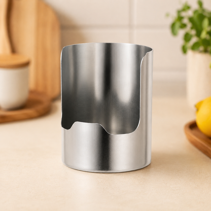 Thickened Stainless Steel Utensil Organizer, Rust Resistant Easy to Clean