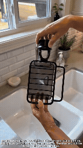 🚰 Stainless Steel Over-Faucet Sink Organizer – Space-Saving Sponge & Soap Holder with Drain Tray ✨