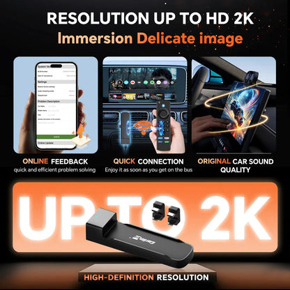 CarlinKit FireDrive Link Pro with Wireless Carplay & Android Auto For Fire TV Stick
