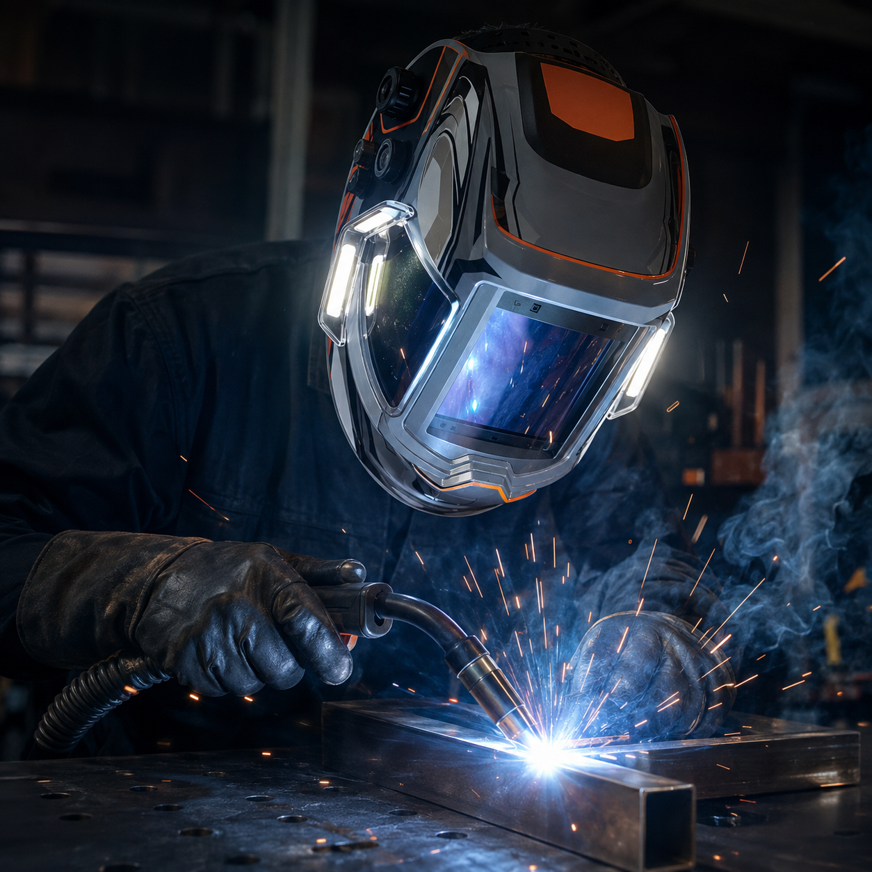 Panoramic Auto Darkening Welding Helmet Banner