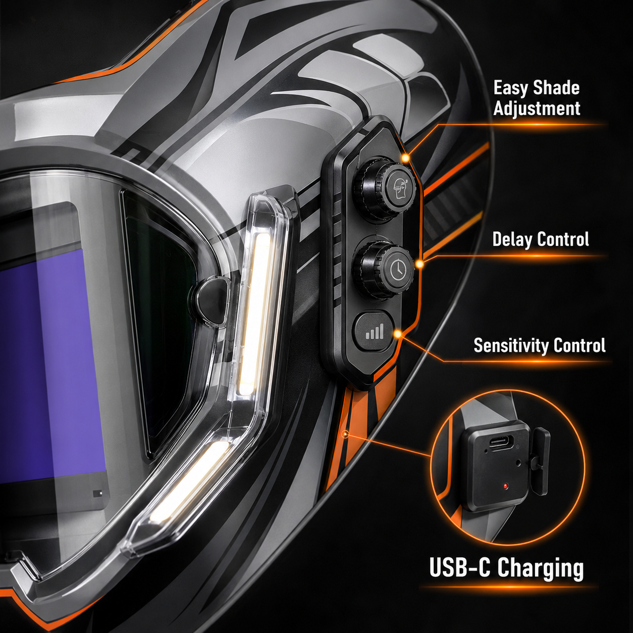 Panoramic Auto Darkening Welding Helmet Banner