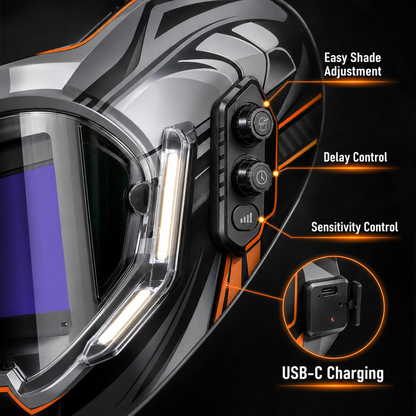 Panoramic Auto Darkening Welding Helmet Banner