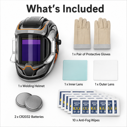 Panoramic Auto Darkening Welding Helmet Banner