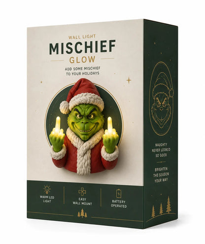 🎁 Mischief Glow™ - Funny Naughty Holiday Wall Light | Ultimate Gag Gift 🖕🎄