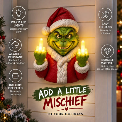 🎁 Mischief Glow™ - Funny Naughty Holiday Wall Light | Ultimate Gag Gift 🖕🎄