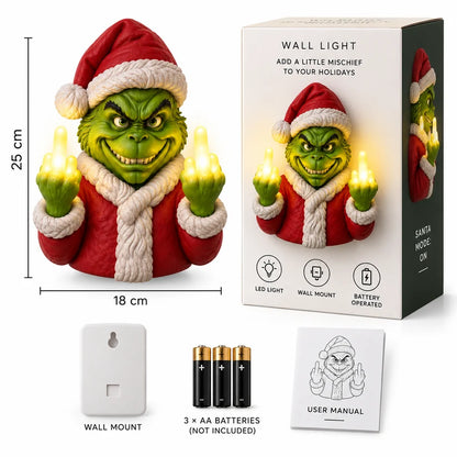 🎁 Mischief Glow™ - Funny Naughty Holiday Wall Light | Ultimate Gag Gift 🖕🎄