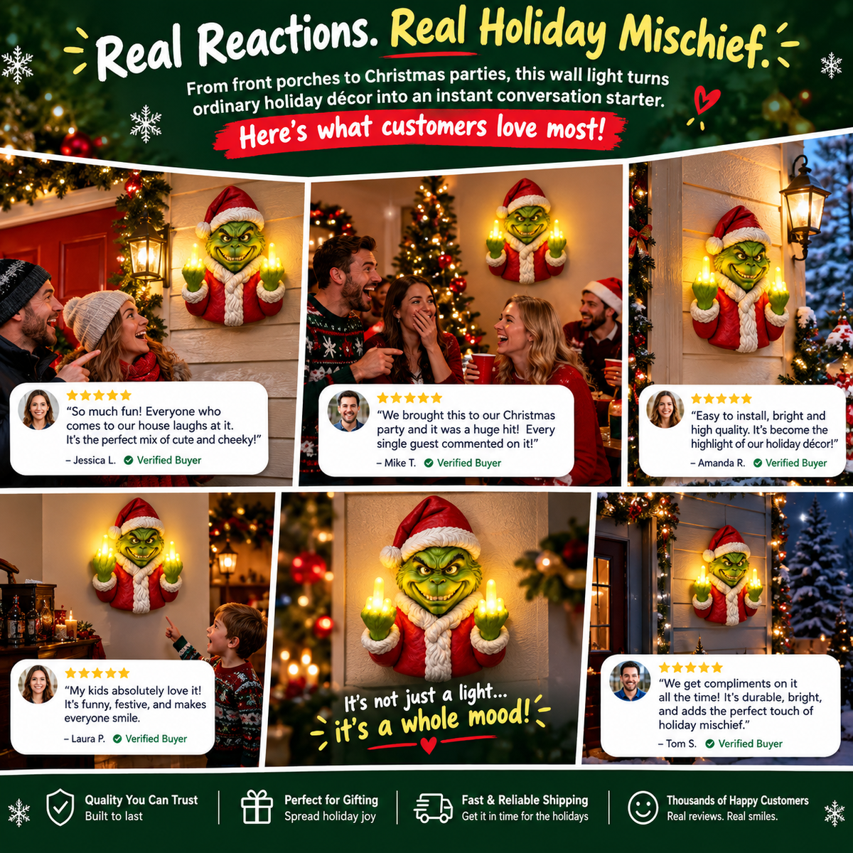 🎁 Mischief Glow™ - Funny Naughty Holiday Wall Light | Ultimate Gag Gift 🖕🎄