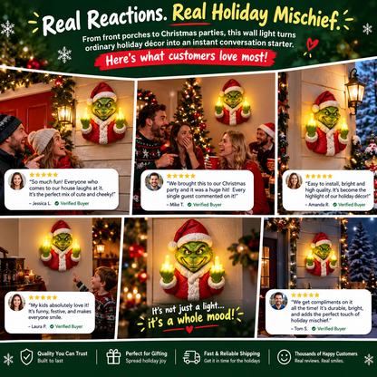 🎁 Mischief Glow™ - Funny Naughty Holiday Wall Light | Ultimate Gag Gift 🖕🎄