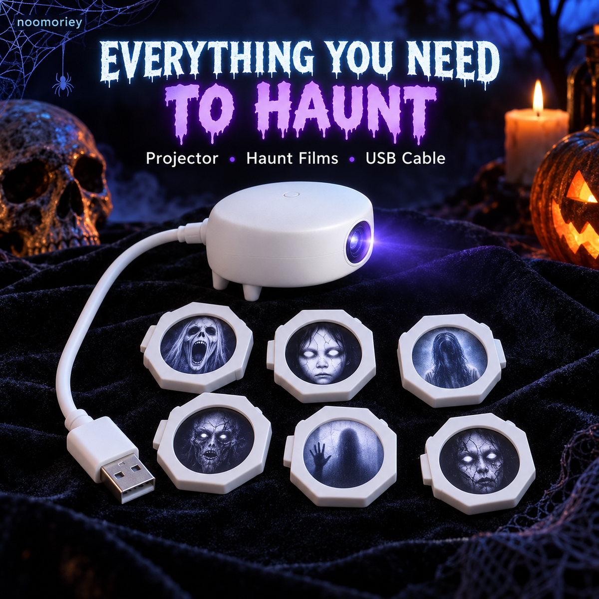 Halloween Ghost Window Projector – Spooky Effects for Home & Car