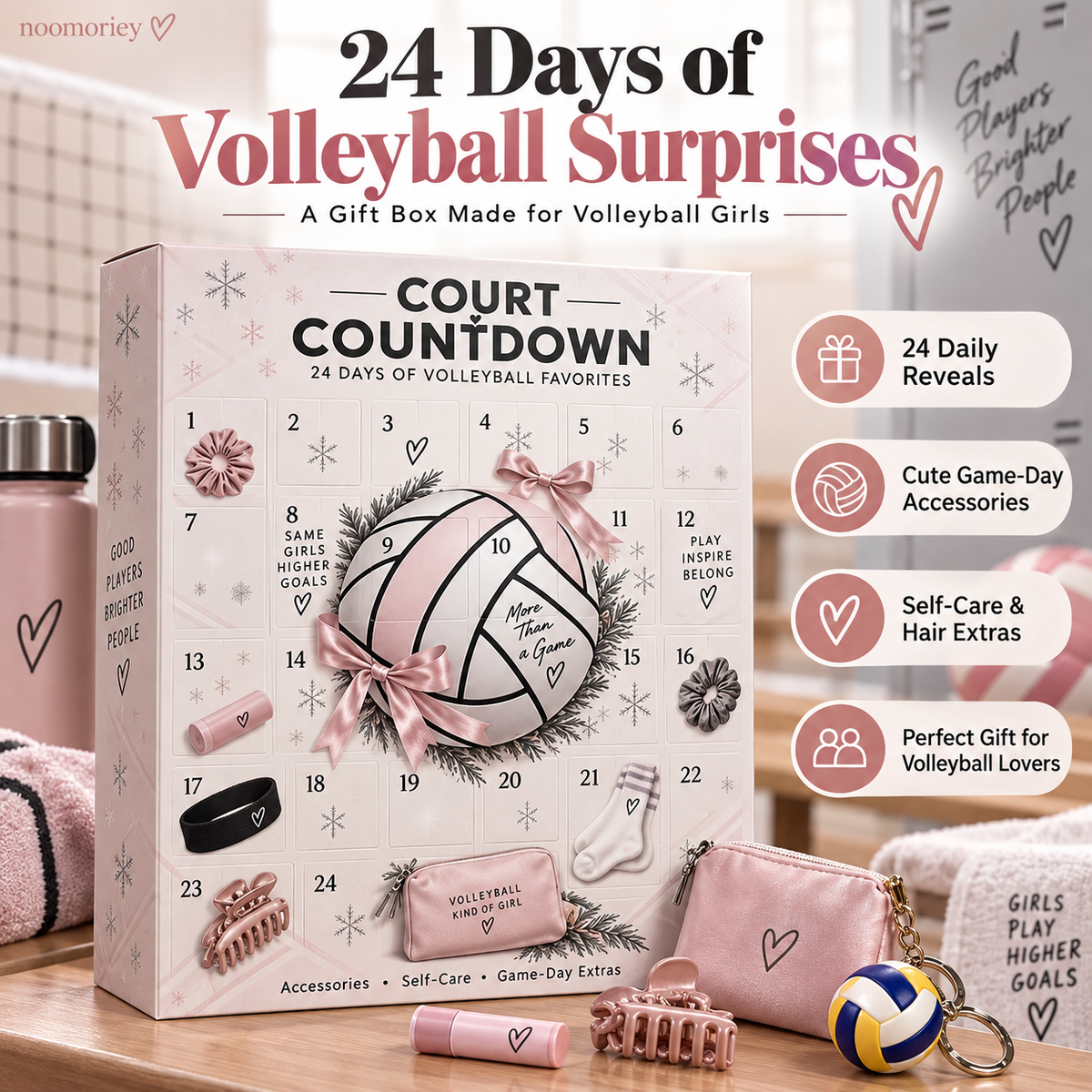 🏐 24-Day Volleyball Advent Calendar – Game-Day Gifts & Accessories for Volleyball Lovers