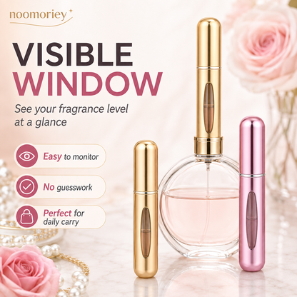 ✨ 4-Pack 5ml Refillable Perfume Atomizer Set – Leak-Proof Travel Spray Bottles