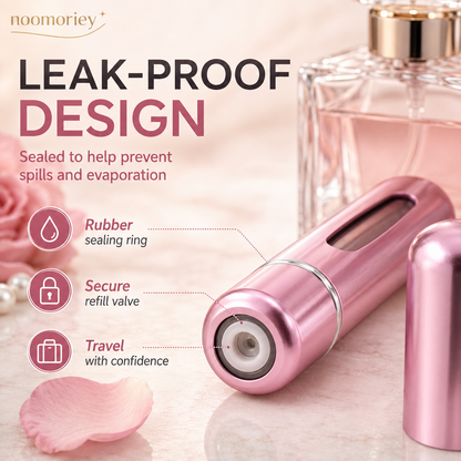 ✨ 4-Pack 5ml Refillable Perfume Atomizer Set – Leak-Proof Travel Spray Bottles