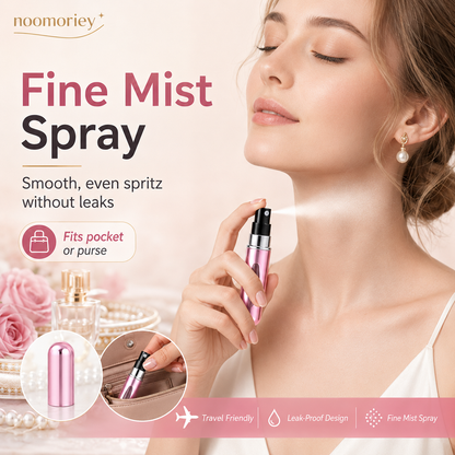 ✨ 4-Pack 5ml Refillable Perfume Atomizer Set – Leak-Proof Travel Spray Bottles