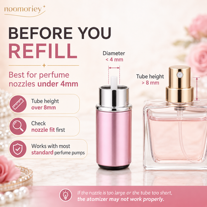 ✨ 4-Pack 5ml Refillable Perfume Atomizer Set – Leak-Proof Travel Spray Bottles