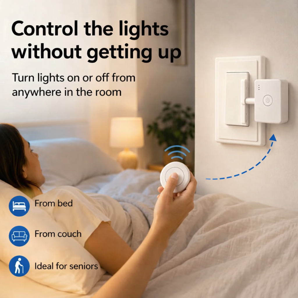 Remote Light Switch Pusher | No Wiring Lazy Light Controller