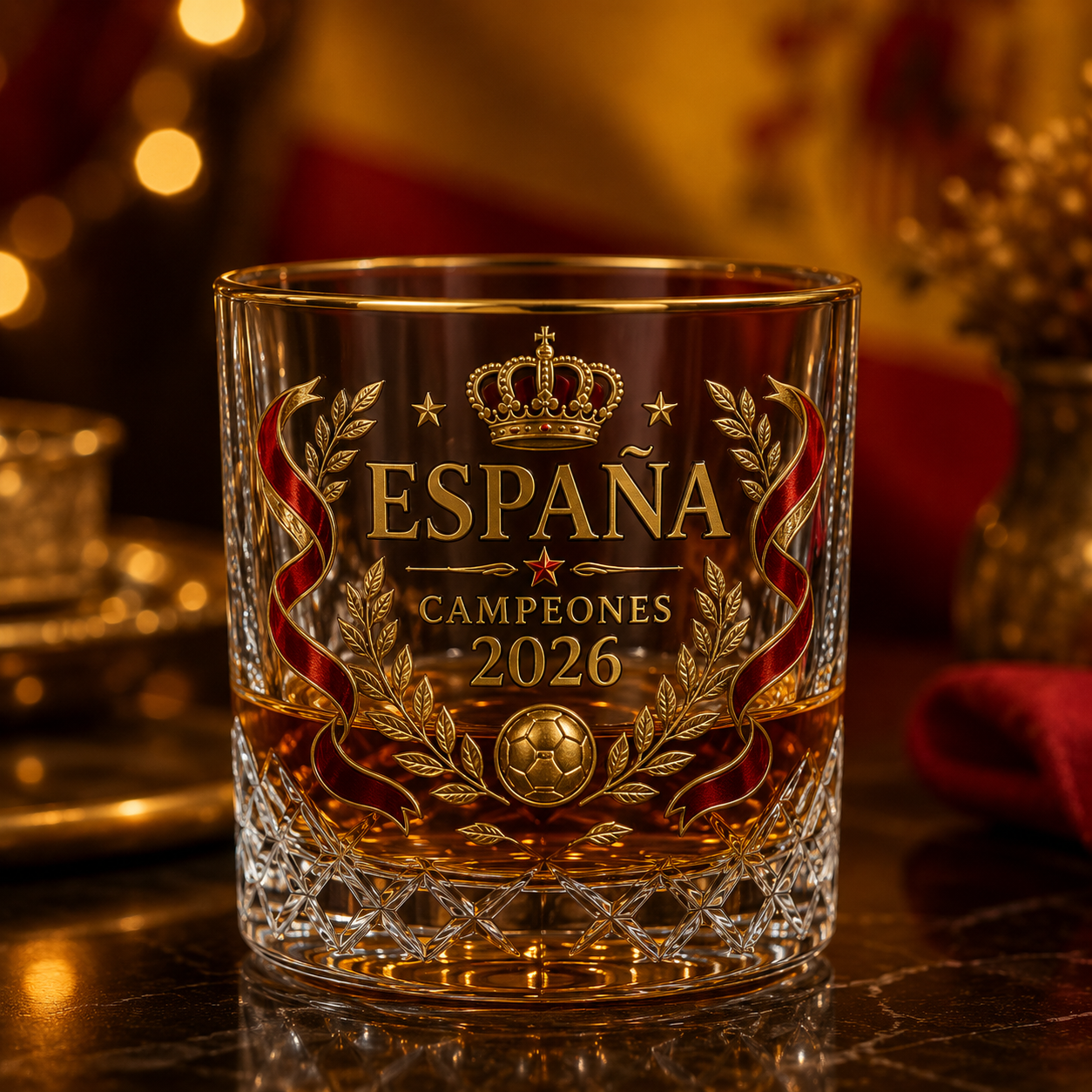 España 2026 Football Legacy Whiskey Decanter & Glass Set