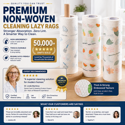 Reusable Non-Woven Cleaning Lazy Rags